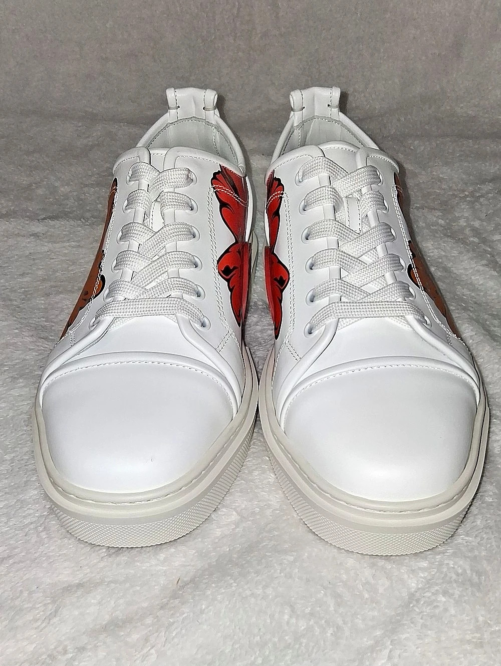 Christian Louboutin Louis Junior Spikes Orlato Floral Sneakers EU 44